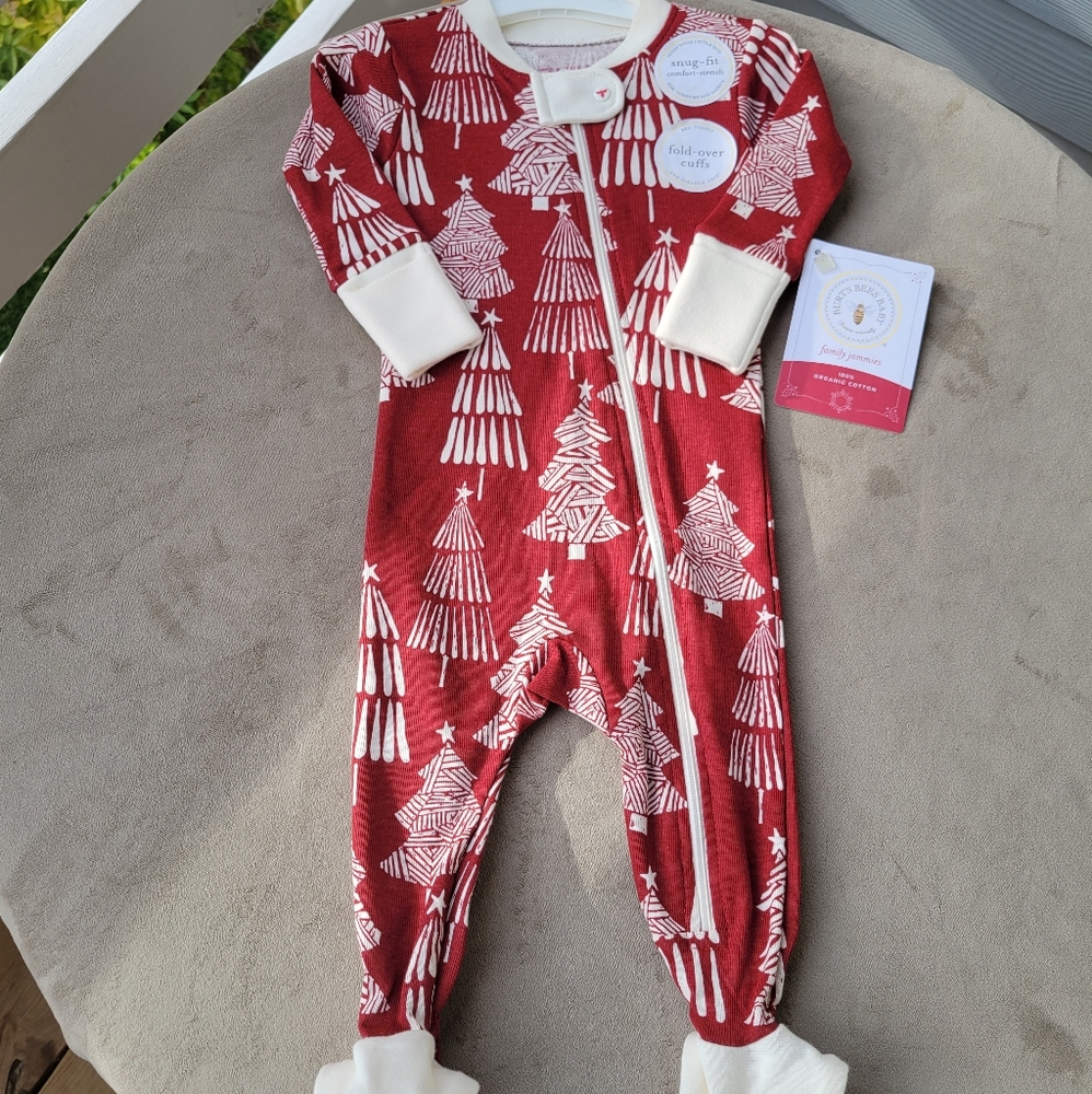 Burts Bees Baby Christmas pajamas bundle 3 months